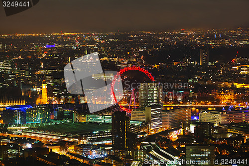 Image of Aerial overview of London