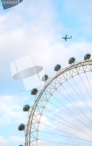 Image of The London Eye Ferris wheel in London, UK