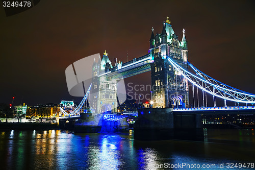 Image of Tower bridge in London, Great Britain