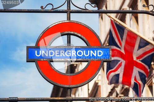Image of London underground sign