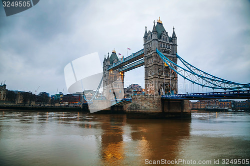 Image of Tower bridge in London, Great Britain