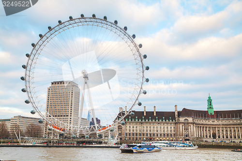 Image of The London Eye Ferris wheel in London, UK