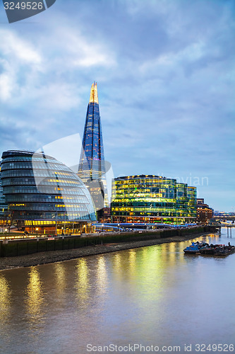 Image of Overview of London with the Shard London Bridge