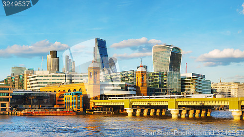 Image of Financial district of London city