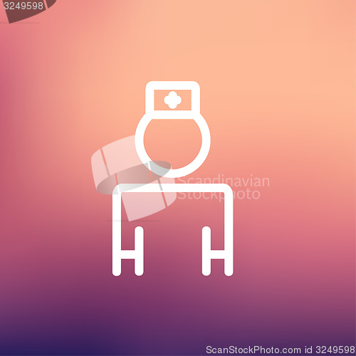 Image of Nurse thin line icon