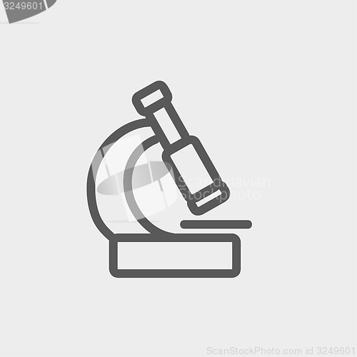 Image of Microscope thin line icon