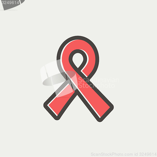 Image of Unity ribbon thin line icon