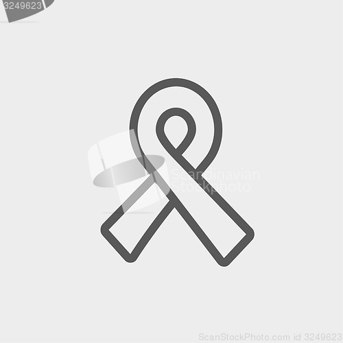 Image of Unity ribbon thin line icon