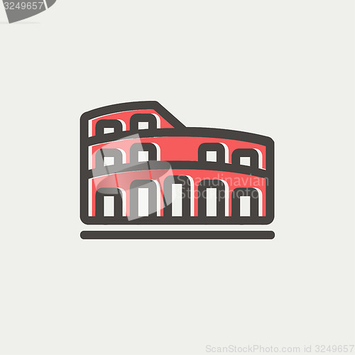 Image of Coliseum thin line icon