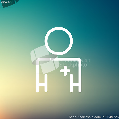 Image of Doctor thin line icon