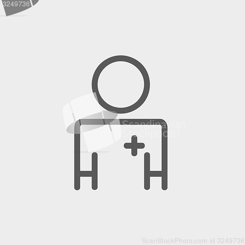 Image of Doctor thin line icon