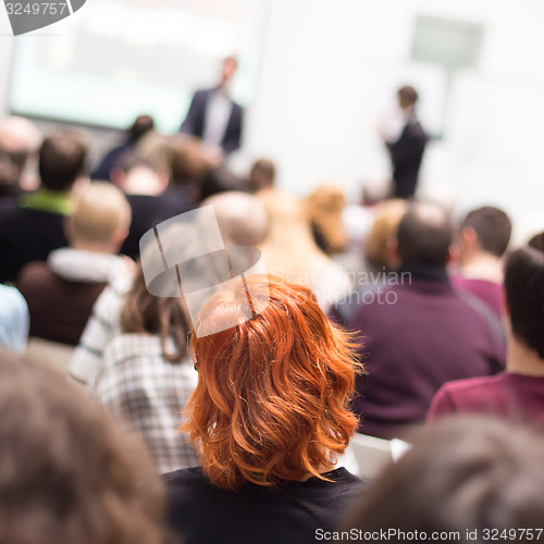 Image of Audience in the lecture hall.