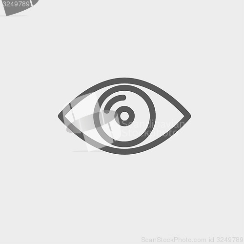 Image of Eye thin line icon