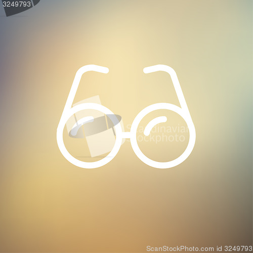 Image of Eyeglasses thin line icon