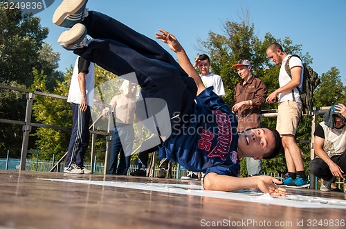 Image of Young dancer break dance