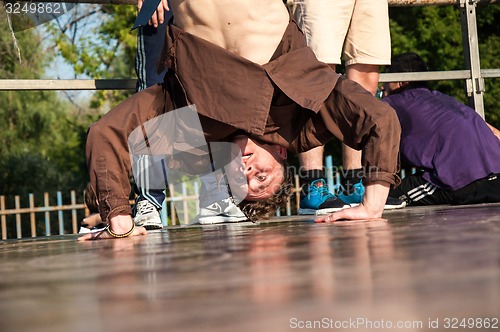 Image of Young dancer break dance