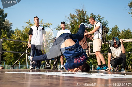 Image of Young dancer break dance