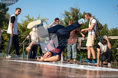 Image of Young dancer break dance