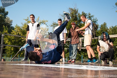 Image of Young dancer break dance