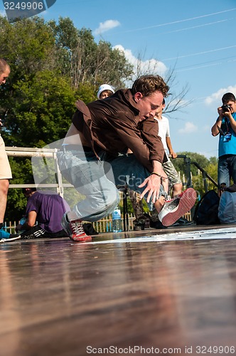 Image of Young dancer break dance