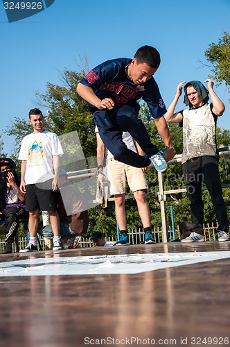 Image of Young dancer break dance