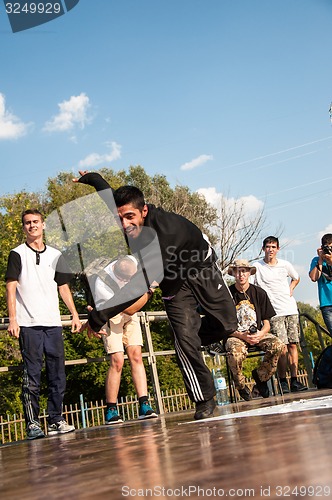 Image of Young dancer break dance