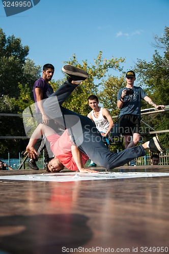 Image of Young dancer break dance