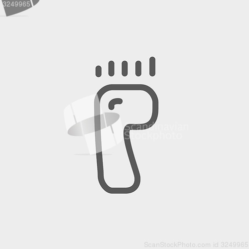 Image of Foot thin line icon