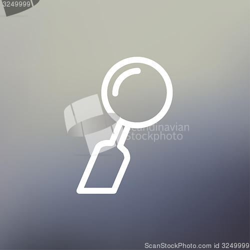 Image of Dental Mirror thin line icon