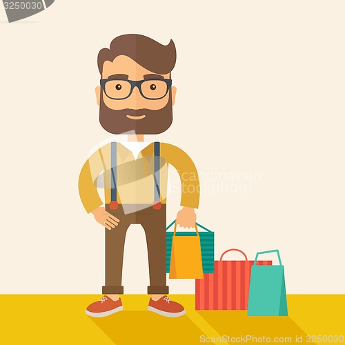 Image of Man who go shopping.