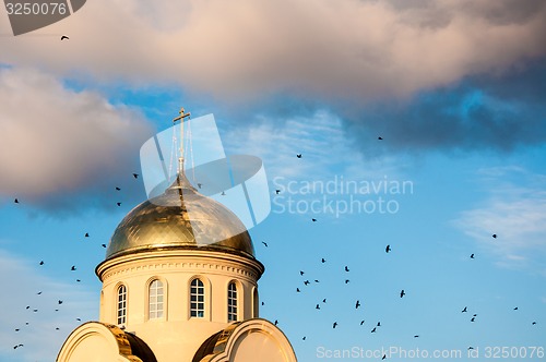 Image of Church in autumn