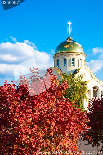 Image of Church in autumn