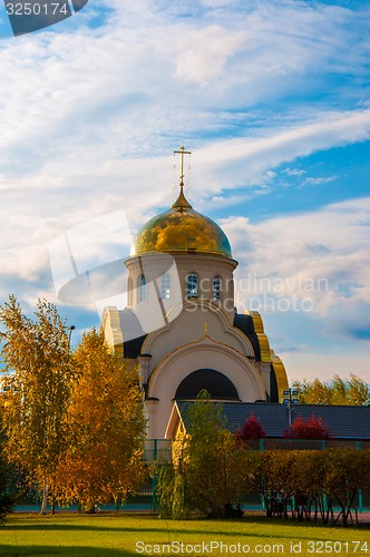 Image of Church in autumn