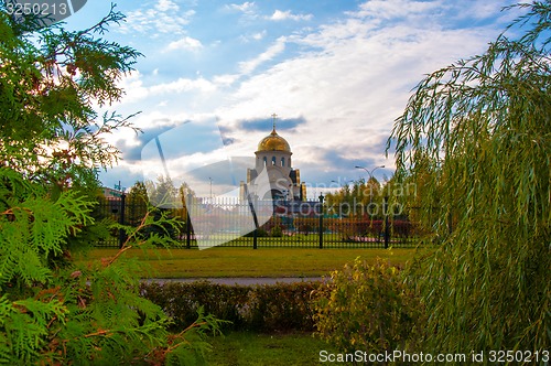 Image of Church in autumn