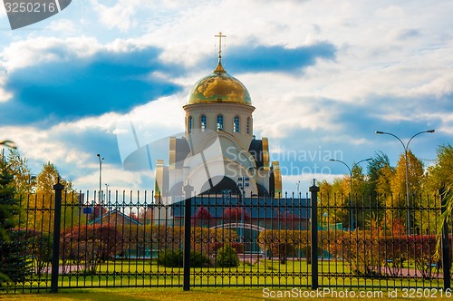 Image of Church in autumn