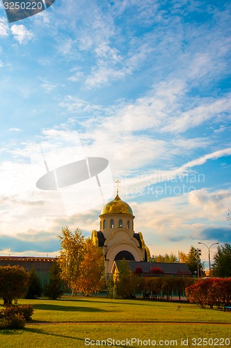 Image of Church in autumn