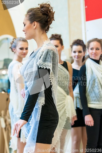 Image of The girl in the Orenburg downy shawl,