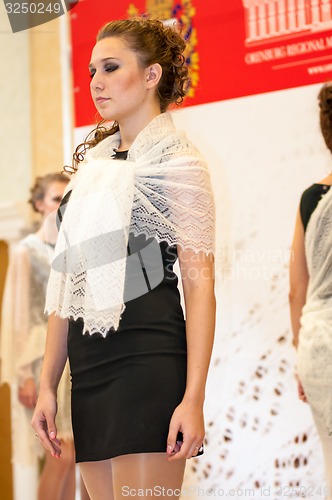 Image of The girl in the Orenburg downy shawl,