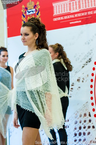 Image of The girl in the Orenburg downy shawl,