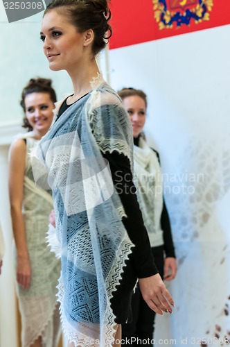 Image of The girl in the Orenburg downy shawl,