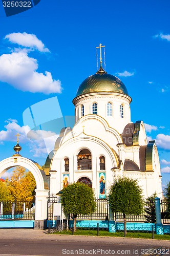 Image of Church in autumn