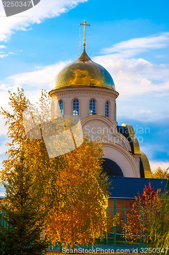 Image of Church in autumn