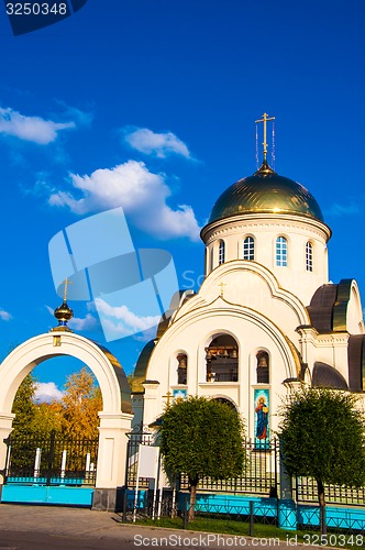 Image of Church in autumn