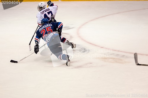 Image of Hockey with the puck, 