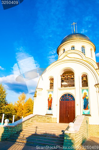Image of Church in autumn