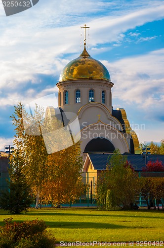 Image of Church in autumn