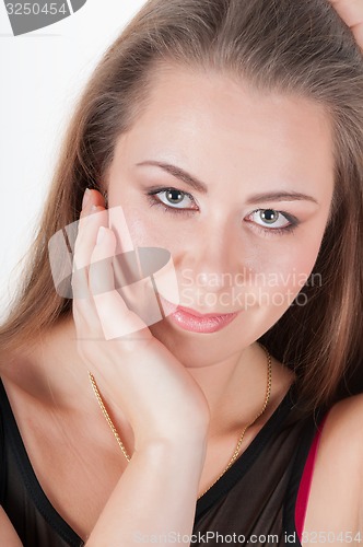 Image of Beautiful woman with fresh clear skin