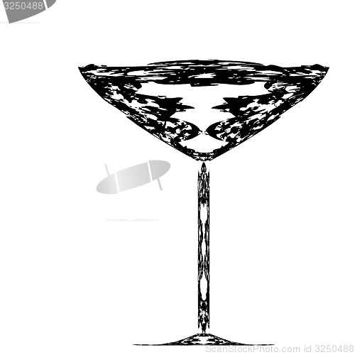 Image of The stylized wine glass for fault 