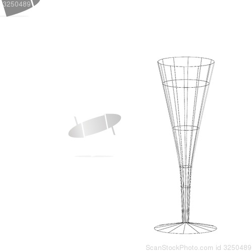 Image of The stylized wine glass for fault 