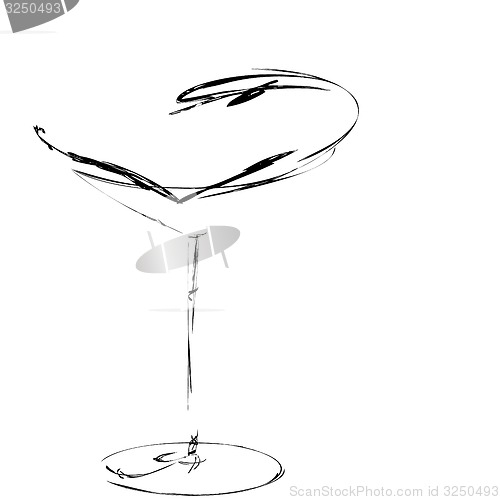 Image of The stylized wine glass for fault 